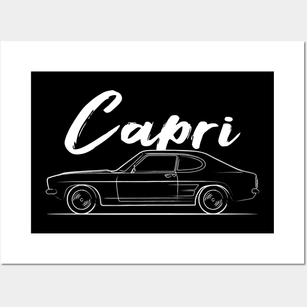 Classic Racing Capri MK1 Legend Wall Art by GoldenTuners